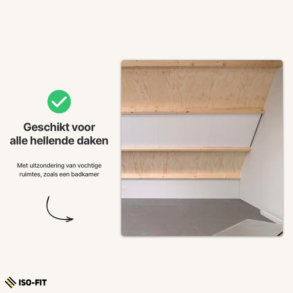 Iso-Fit Compleet Zolderisolatiesysteem | 95mm - 600x1200mm (Rd 3,60 m²,K/W)