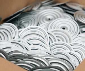Dakplaatjes 50 mm verzinkt 0.7 mm 100 stuks