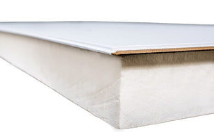 PIR-Afgewerkt - 1290x600x70mm+10mm - Rd 2,72 (0,77m²/pl)