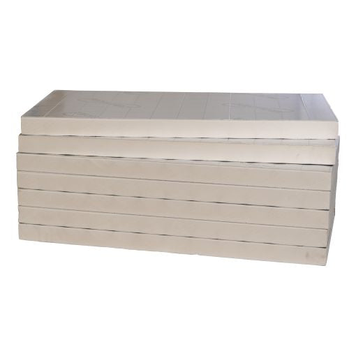 Plaat Recticel Silver PIR - 1200x600x70mm - aluminium cachering - Rd 3,14 (0,72m2)
