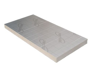 Plaat Recticel Silver PIR - 1200x600x80mm - aluminium cachering - Rd 3,60 (0,72m2)