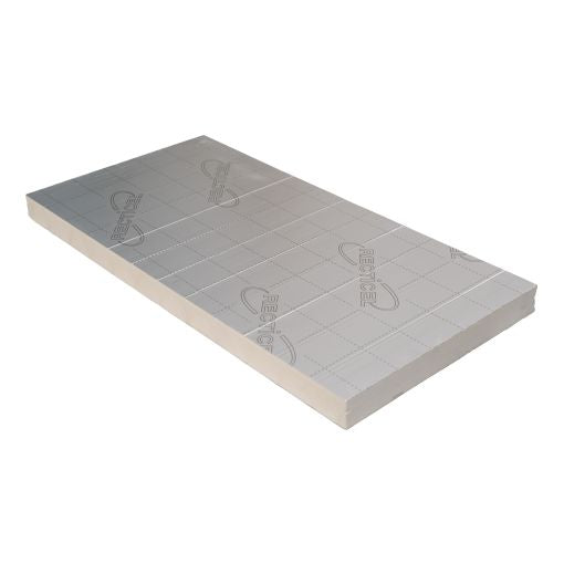 Plaat Recticel Silver PIR - 1200x600x50mm - aluminium cachering - Rd 2,25 (0,72 m2)
