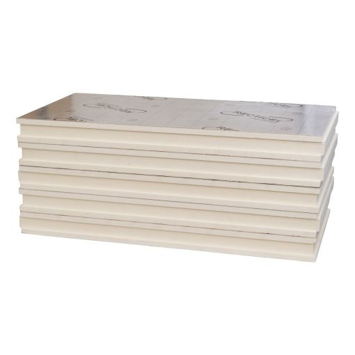 Recticel Eurowall PIR - 1200x600x50mm - aluminium cachering (tand en groef) - Rd 2,25 (10pl/pak)